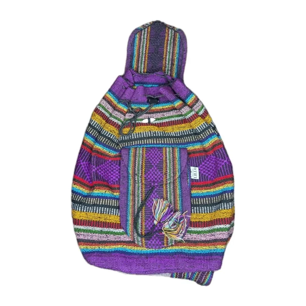 Artesanias Lillo Pinzom Woven Vibrant Multi Color Backpack
